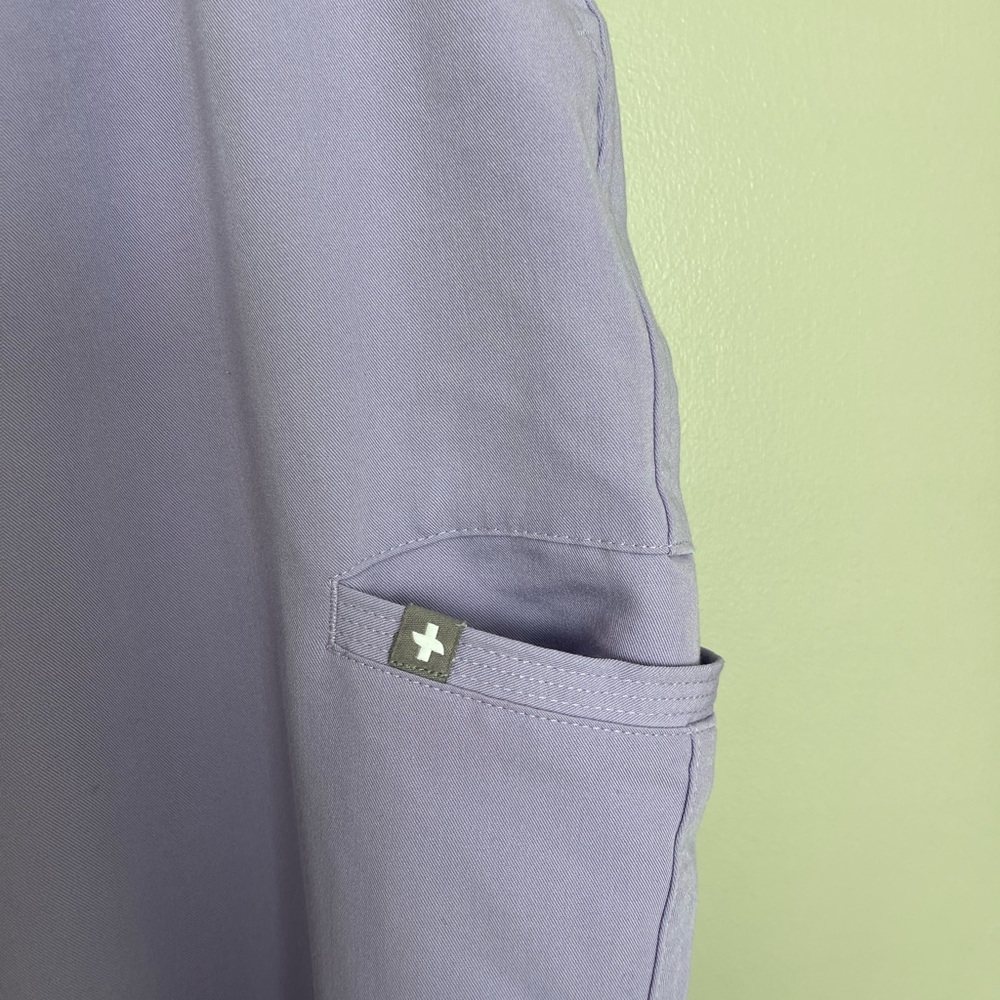 Figs Lavender Drawstring Scrub Pants - image 4